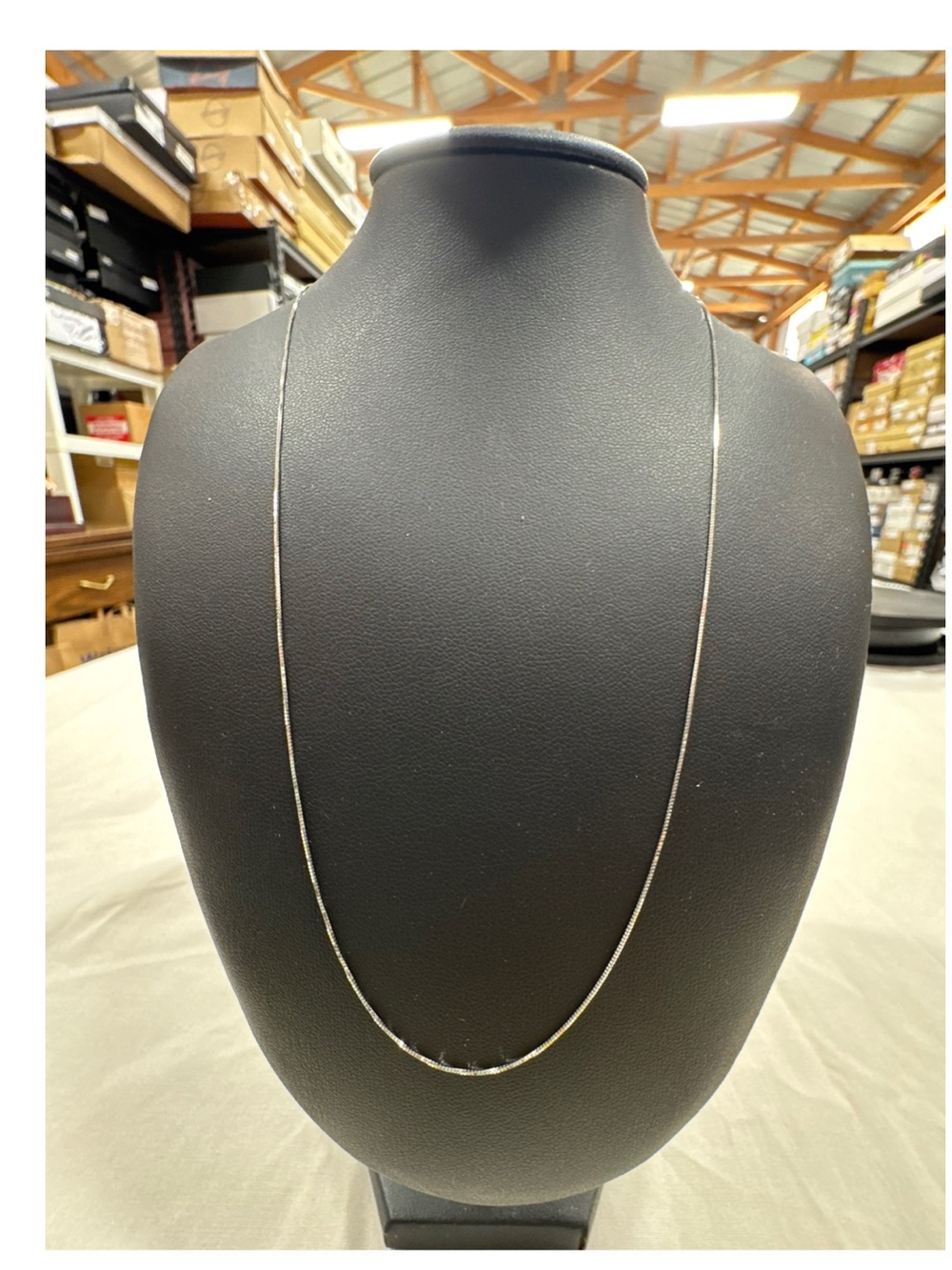 14k Solid White Gold Rope Chain 18”